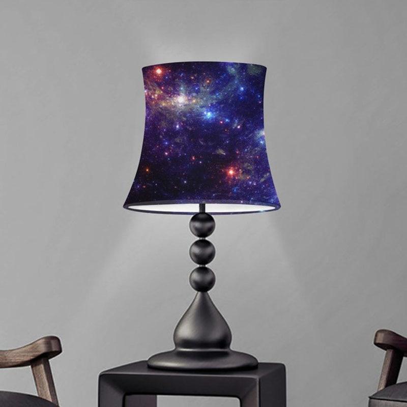 Cool Galaxy Star Print Modern Cloth Lamp Shade Cover for Table Lamps Desk Lamps Light Shade Wall Lamp Shades Washable Lamp Cover - Ukiyo